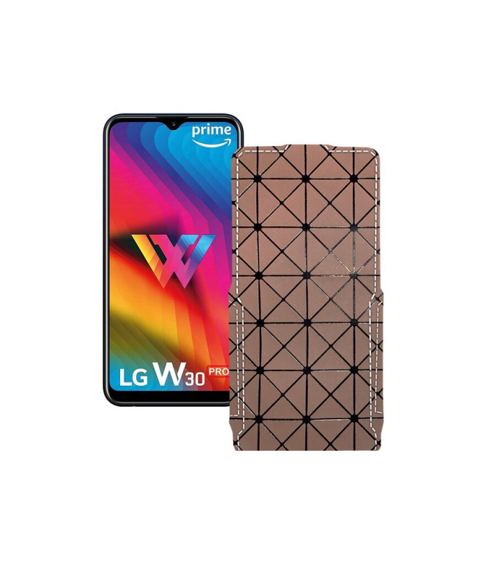 Чохол-флип з екошкіри для телефону LG W30 Pro