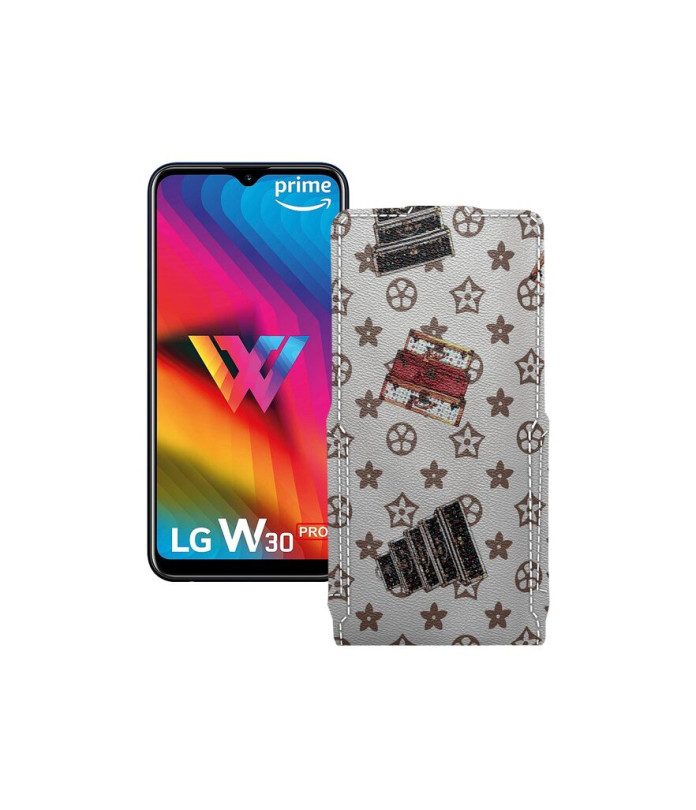 Чохол-флип з екошкіри для телефону LG W30 Pro