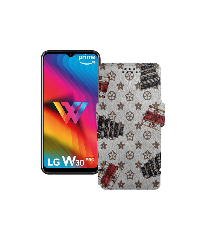 Чохол-книжка з екошкіри для телефону LG W30 Pro