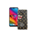 Чохол-флип з екошкіри для телефону LG W30 Pro