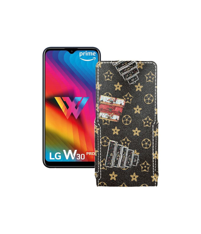 Чохол-флип з екошкіри для телефону LG W30 Pro