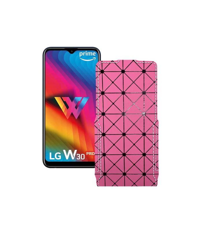 Чохол-флип з екошкіри для телефону LG W30 Pro