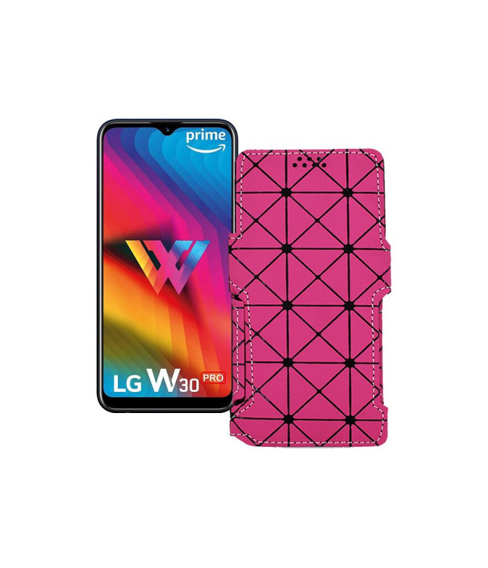 Чохол-книжка з екошкіри для телефону LG W30 Pro