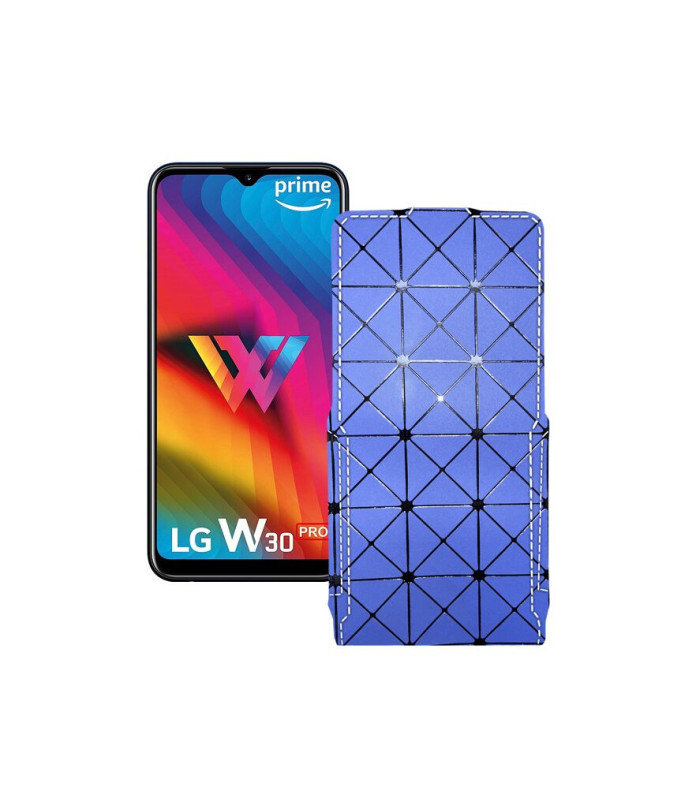 Чохол-флип з екошкіри для телефону LG W30 Pro