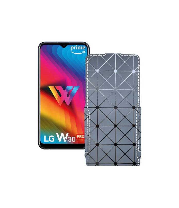 Чохол-флип з екошкіри для телефону LG W30 Pro