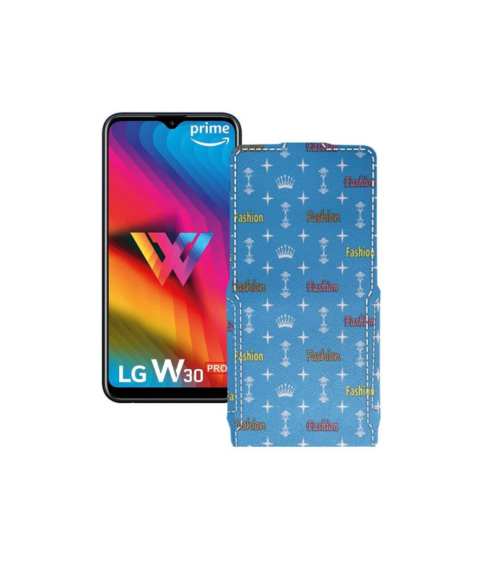 Чохол-флип з екошкіри для телефону LG W30 Pro