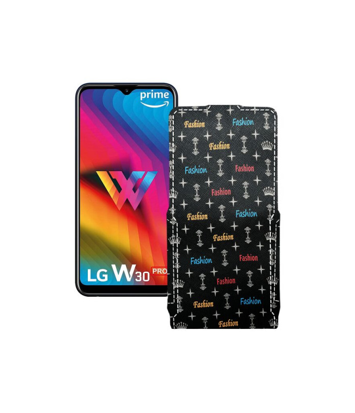 Чохол-флип з екошкіри для телефону LG W30 Pro