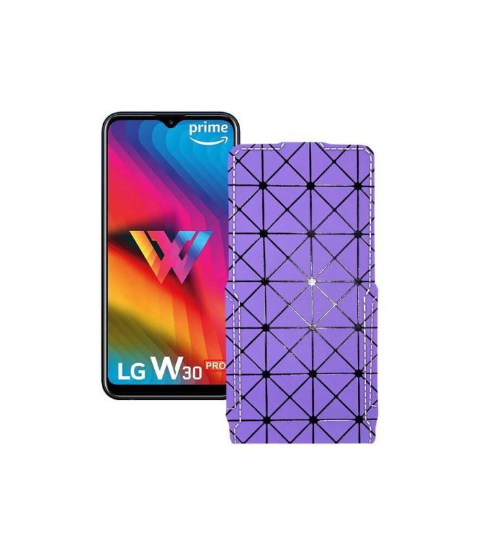 Чохол-флип з екошкіри для телефону LG W30 Pro