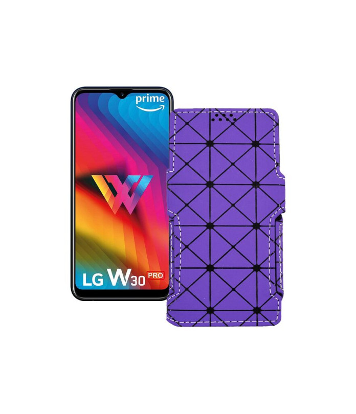 Чохол-книжка з екошкіри для телефону LG W30 Pro