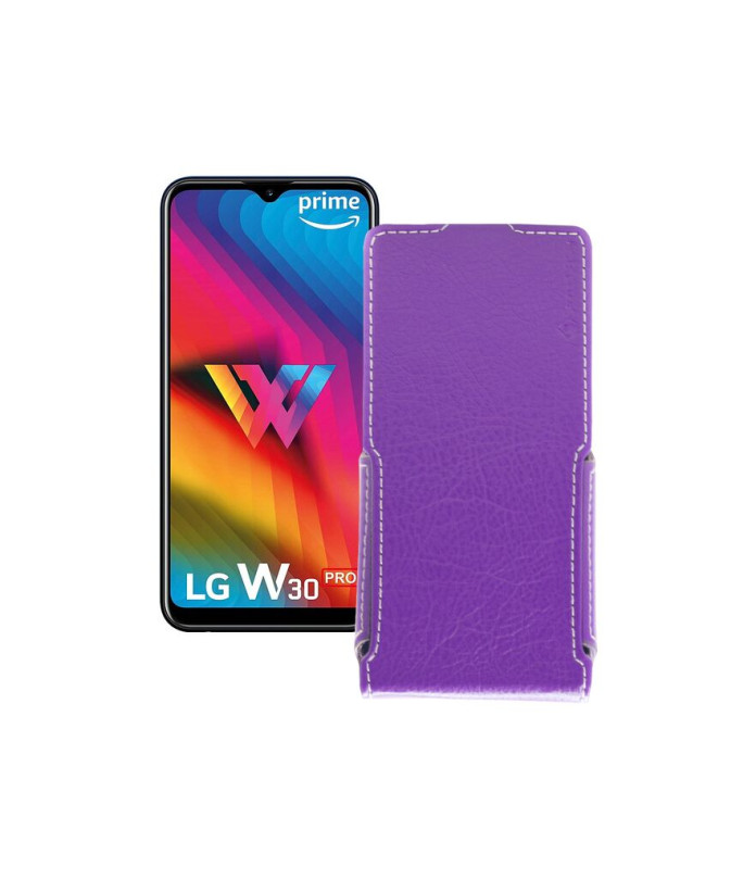 Чохол-флип з екошкіри для телефону LG W30 Pro