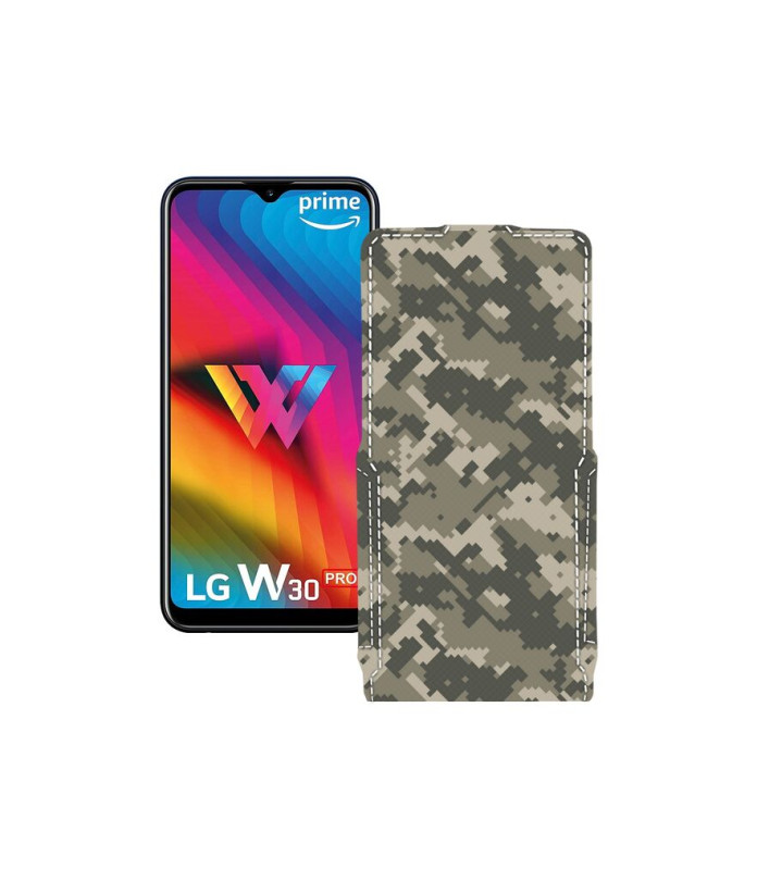 Чохол-флип з екошкіри для телефону LG W30 Pro