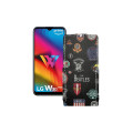 Чохол-флип з екошкіри для телефону LG W30 Pro