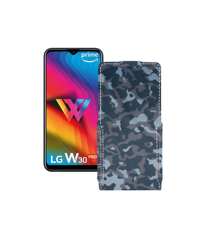 Чохол-флип з екошкіри для телефону LG W30 Pro