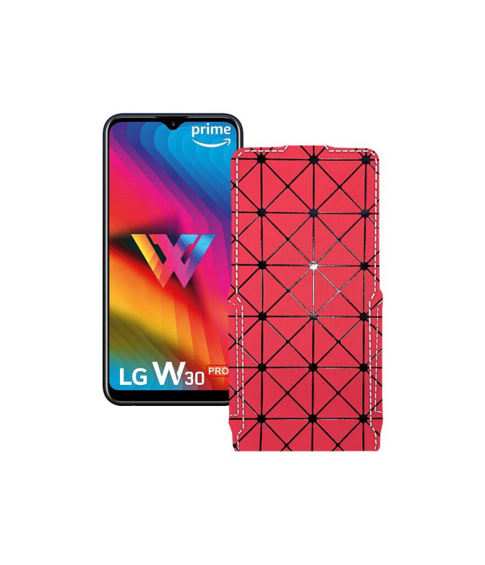 Чохол-флип з екошкіри для телефону LG W30 Pro