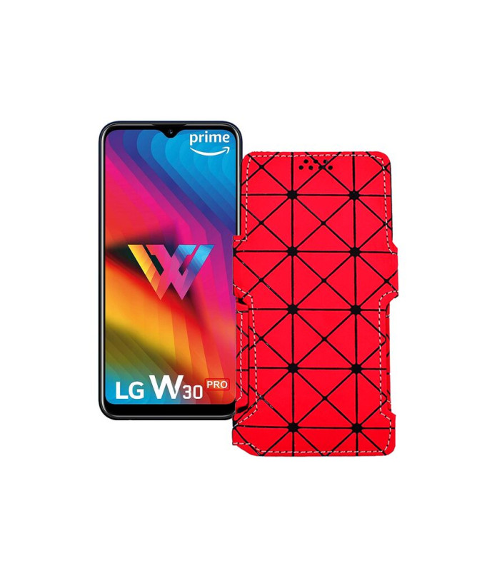 Чохол-книжка з екошкіри для телефону LG W30 Pro