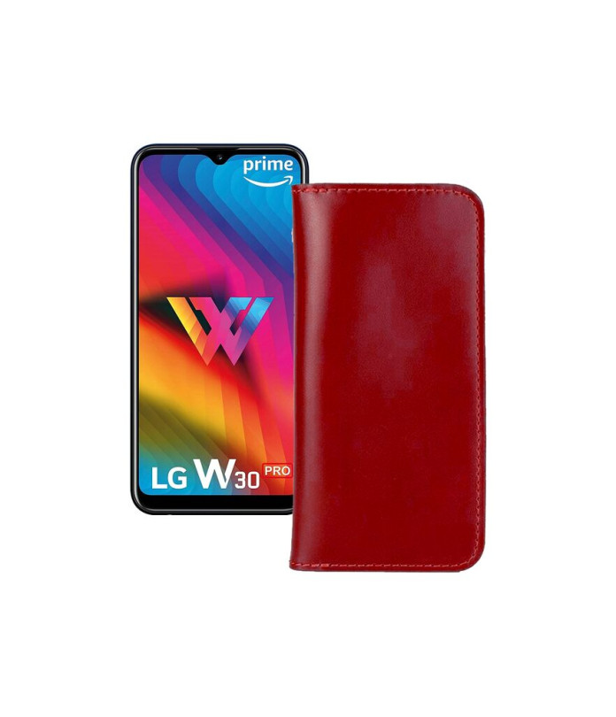 Портмоне з шкіри для телефону LG W30 Pro