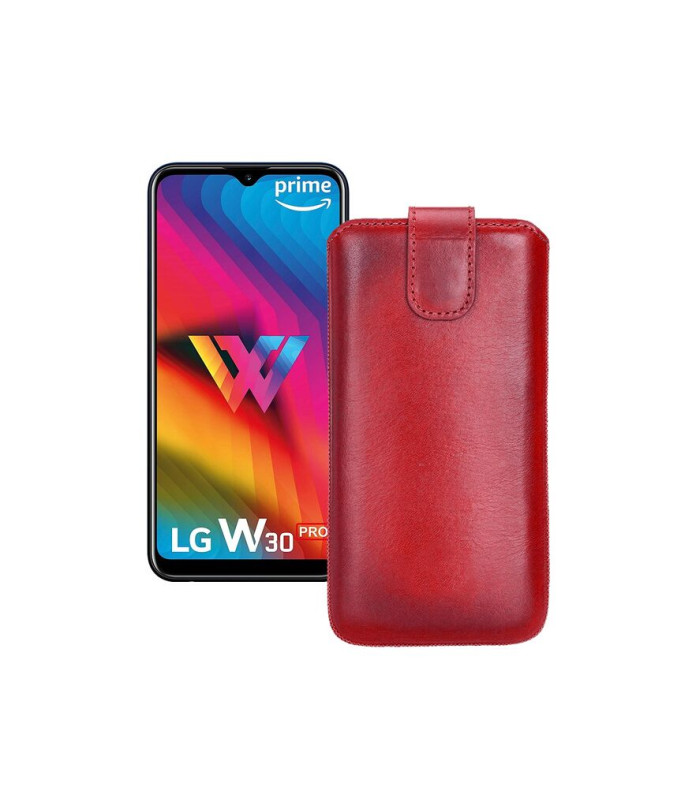 Витяжка з екошкіри для телефону LG W30 Pro