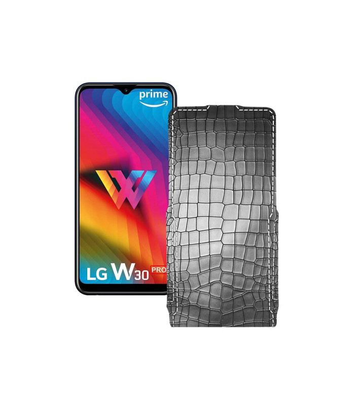 Чохол-флип з екошкіри для телефону LG W30 Pro