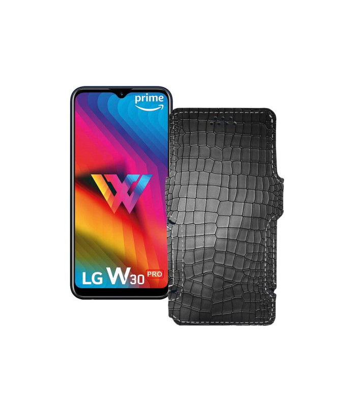 Чохол-книжка з екошкіри для телефону LG W30 Pro