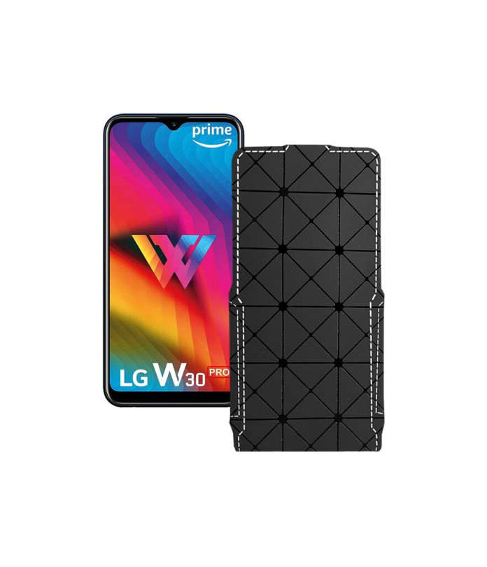 Чохол-флип з екошкіри для телефону LG W30 Pro