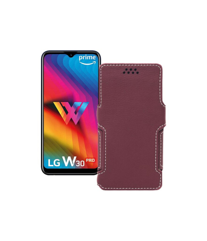 Чохол-книжка з екошкіри для телефону LG W30 Pro