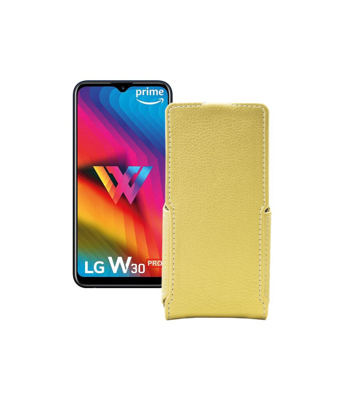 Чохол-флип з екошкіри для телефону LG W30 Pro