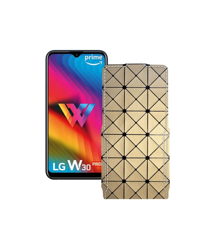 Чохол-флип з екошкіри для телефону LG W30 Pro