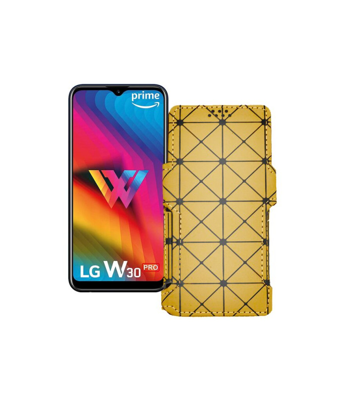 Чохол-книжка з екошкіри для телефону LG W30 Pro