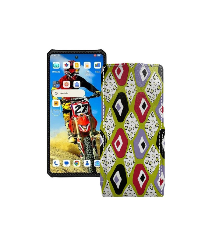 Чохол-флип з екошкіри для телефону Oukitel IIIF150 RAPTOR 5G