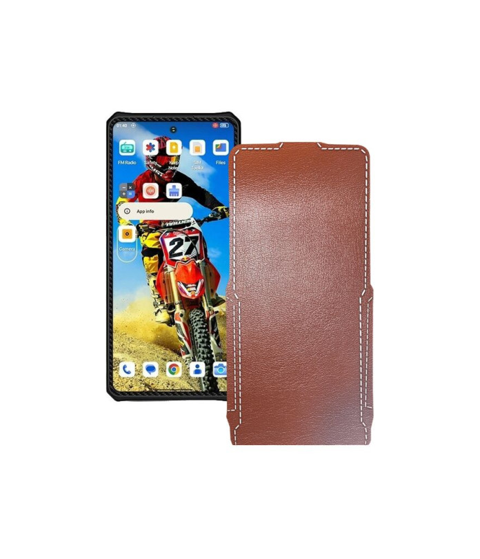 Чохол-флип з екошкіри для телефону Oukitel IIIF150 RAPTOR 5G