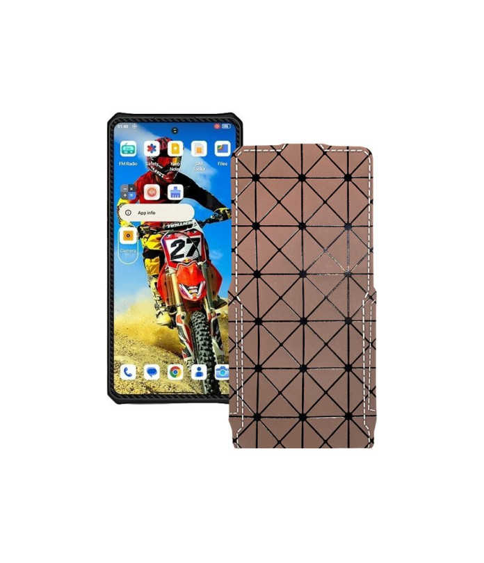Чохол-флип з екошкіри для телефону Oukitel IIIF150 RAPTOR 5G