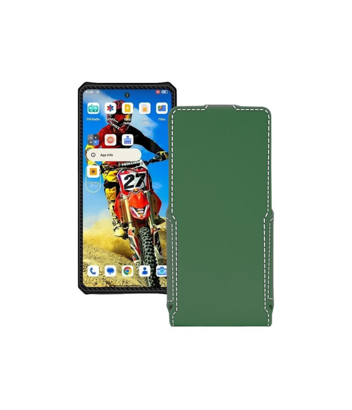 Чохол-флип з екошкіри для телефону Oukitel IIIF150 RAPTOR 5G