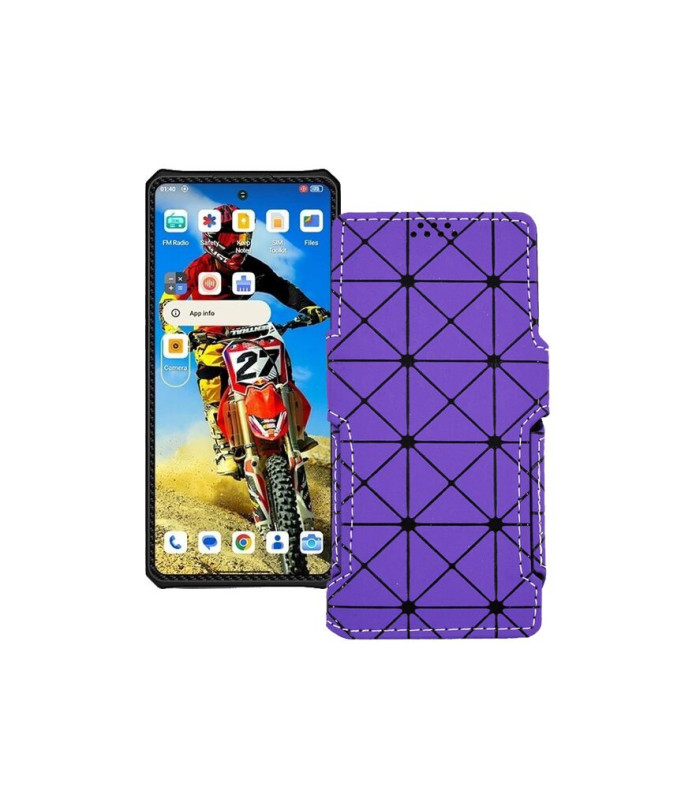 Чохол-книжка з екошкіри для телефону Oukitel IIIF150 RAPTOR 5G