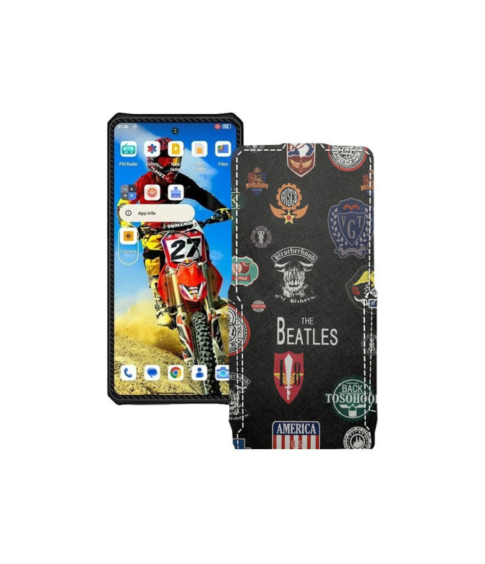 Чохол-флип з екошкіри для телефону Oukitel IIIF150 RAPTOR 5G