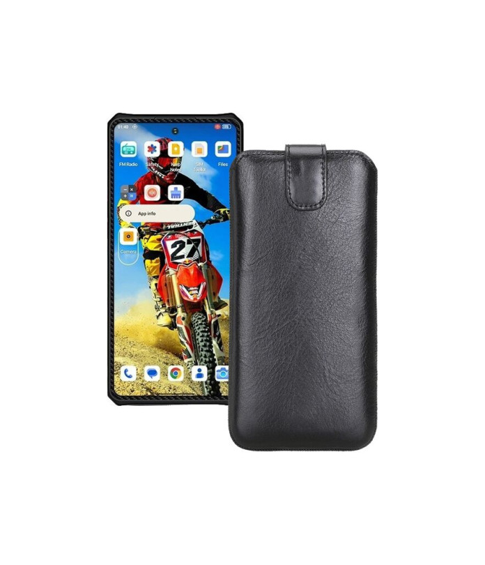 Витяжка з екошкіри для телефону Oukitel IIIF150 RAPTOR 5G
