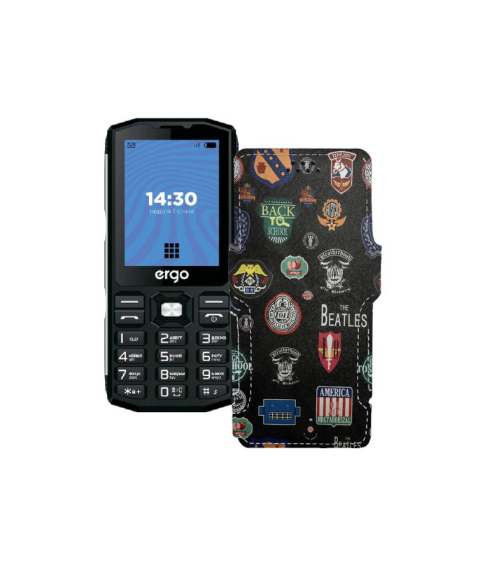 Чохол-книжка з екошкіри для телефону Ergo E282