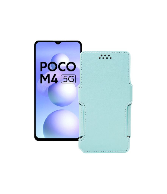 Чохол-книжка з екошкіри для телефону Xiaomi Poco M4 5G