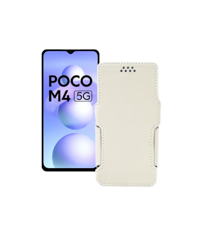 Чохол-книжка з екошкіри для телефону Xiaomi Poco M4 5G