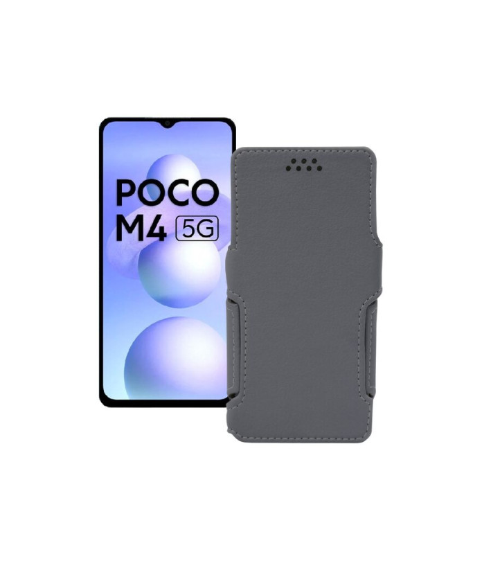 Чохол-книжка з екошкіри для телефону Xiaomi Poco M4 5G