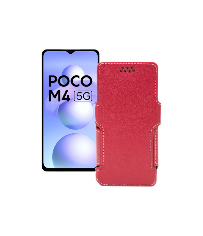 Чохол-книжка з екошкіри для телефону Xiaomi Poco M4 5G