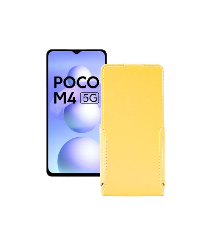 Чохол-флип з екошкіри для телефону Xiaomi Poco M4 5G