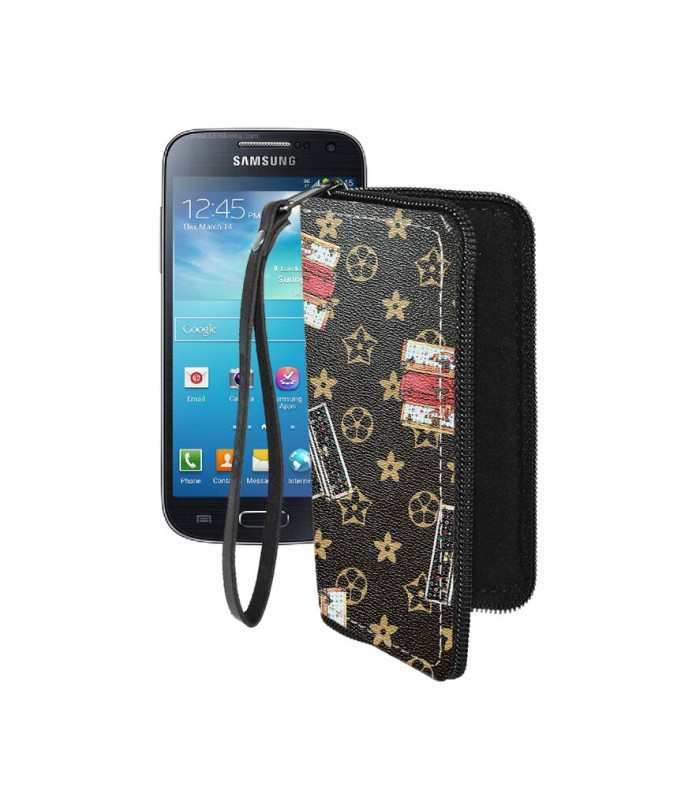 Чохол-гаманець з екошкіри для телефону Samsung Galaxy S4 mini Duos (i9192)