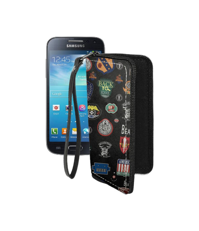 Чохол-гаманець з екошкіри для телефону Samsung Galaxy S4 mini Duos (i9192)