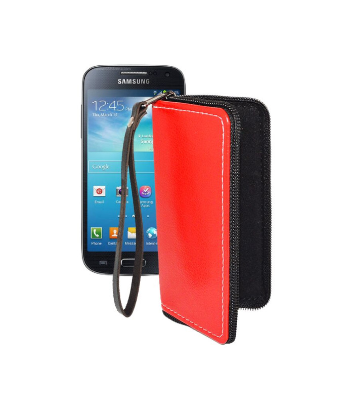 Чохол-гаманець з екошкіри для телефону Samsung Galaxy S4 mini Duos (i9192)