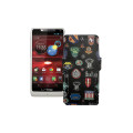 Чохол-книжка з екошкіри для телефону Motorola Droid RAZR M