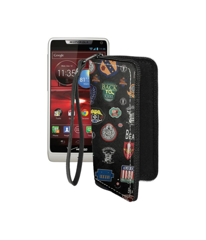 Чохол-гаманець з екошкіри для телефону Motorola Droid RAZR M