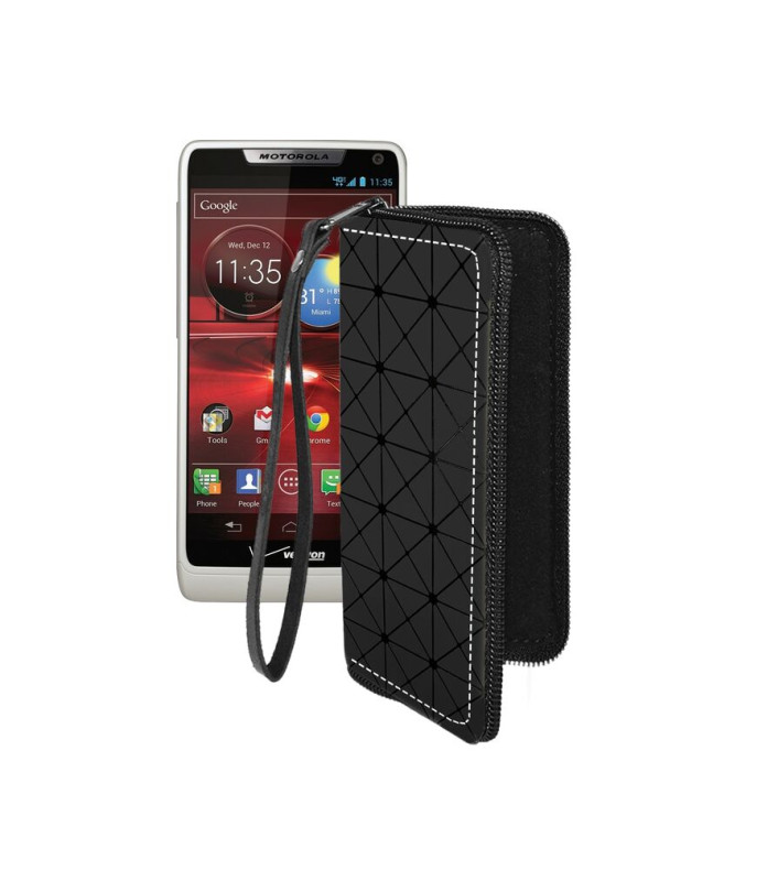 Чохол-гаманець з екошкіри для телефону Motorola Droid RAZR M