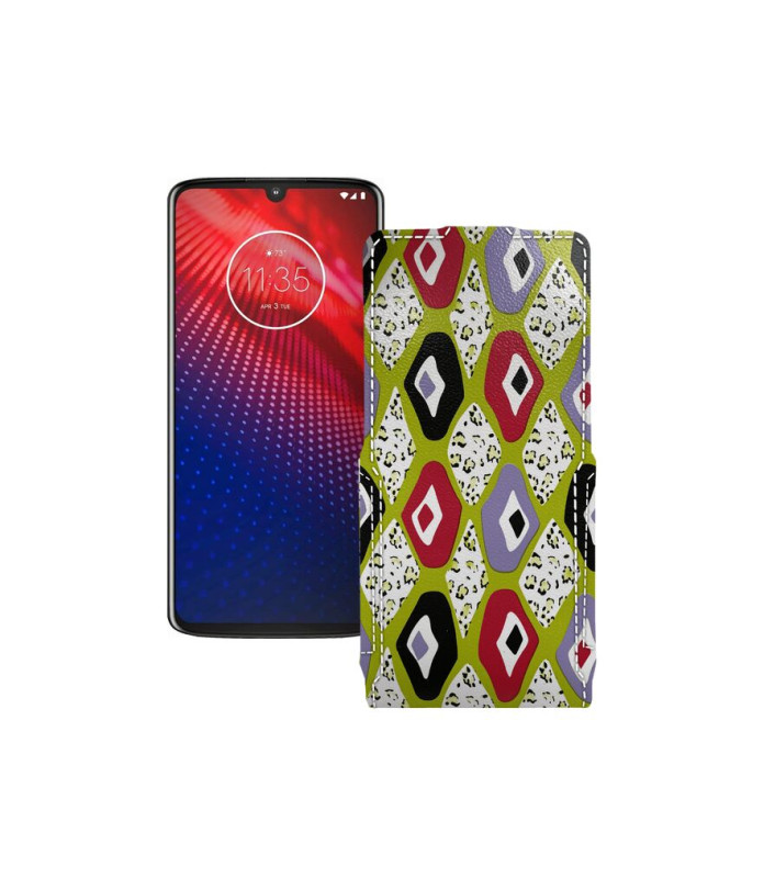 Чохол-флип з екошкіри для телефону Motorola Moto Z4