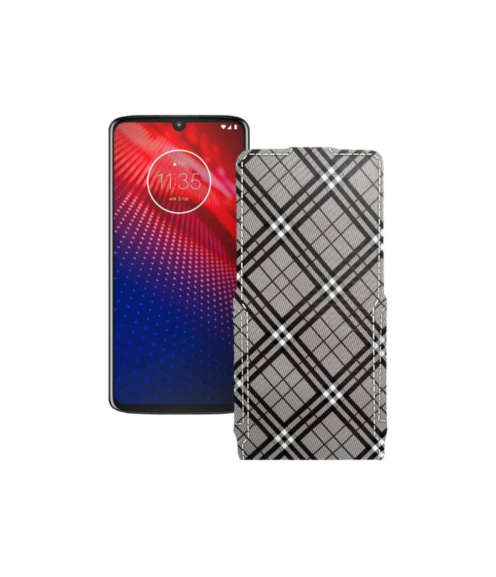 Чохол-флип з екошкіри для телефону Motorola Moto Z4