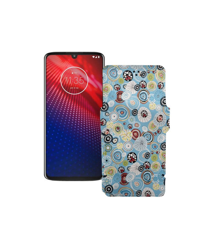 Чохол-книжка з екошкіри для телефону Motorola Moto Z4